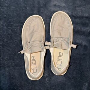 Hey Dude Women’s Slip-On Loafers in Light Grey